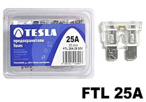 Fusiblés a fiches 25 A blanc Glow