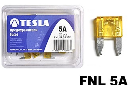 Fusiblés a fiches 5A jaune/brun Glow LF Smart Mini