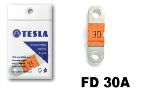 Fusible Midi, orange, 30A, 32 V max.  1 paquet = 10 pièces