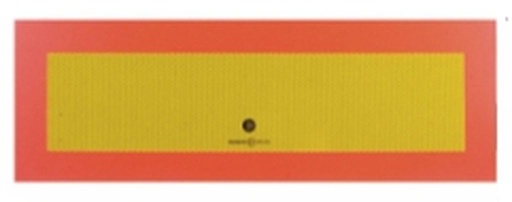 Panneau aluminium, paire pour remorque  565 x 197 mm