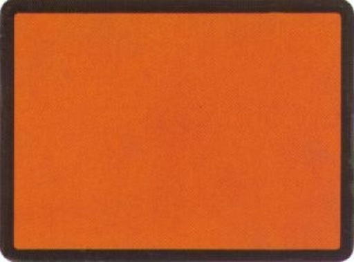 Panneau en alu orange, réfléchissant