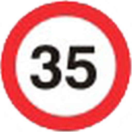 35 km/h-autocollant, Ø 200mm