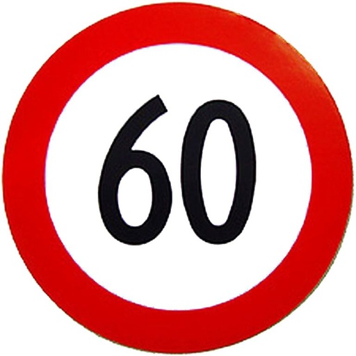 Autocollant 60 km/h