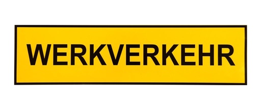 Autocollant WERKVERKEHR 500 x 130 mm