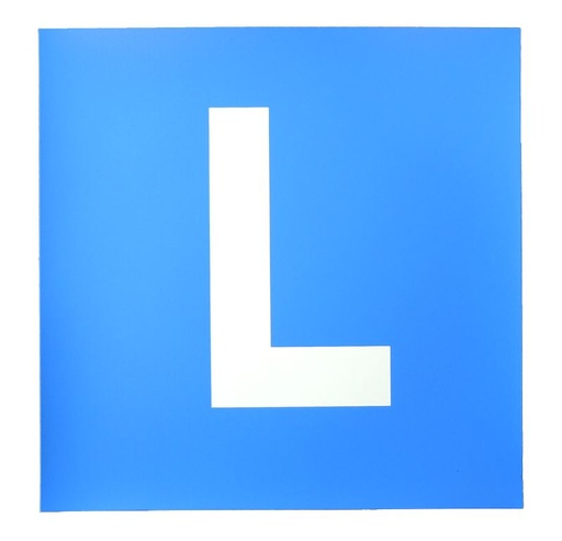 L - plaque avec aimant plein