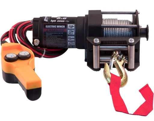 Treuil électrique 12V   907kg force de traction