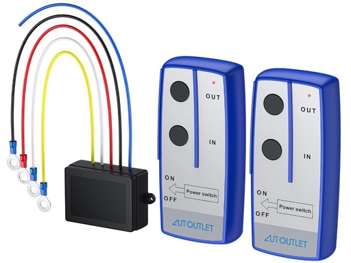 Télécommande à radio treuil électrique 12V interne