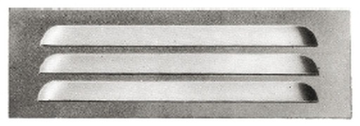 Grille d'aération à ouïes 310 x 80