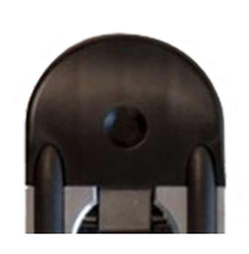 About plastique pour rail airline, ronde, noir