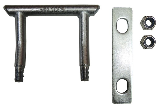 Etrier d'arrimage "U" 75  M10  L 80 courbé  support