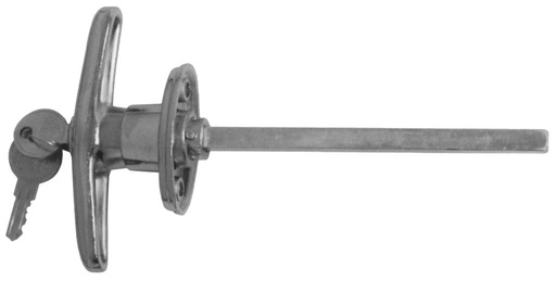 Serrure-T carré 8x125, hauteur 38mm