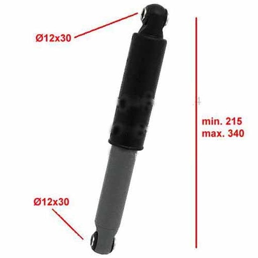 Amortisseur de châssis KNOTT L 340/225 mm