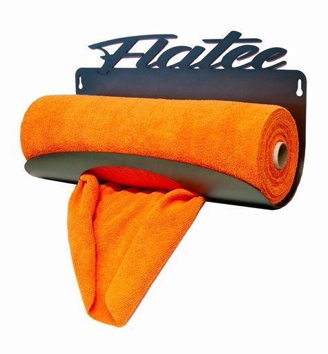 FLATEE support mural pour chiffons microfibre orange & gris