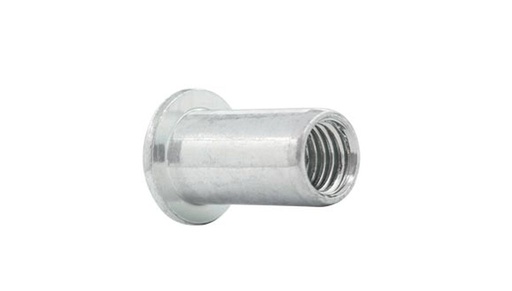 Écrou à sertir M 8, tête plate, acier galvanisé, « GO-NUT »