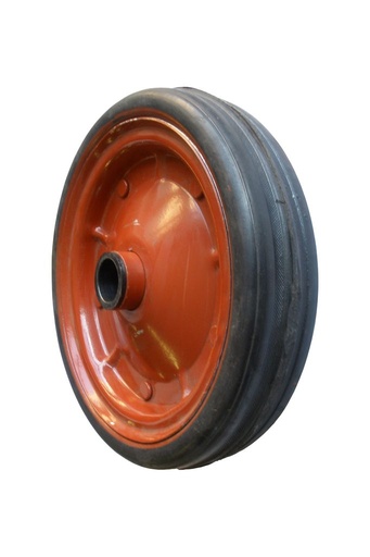 Roue caoutchouc dur, jante en acier