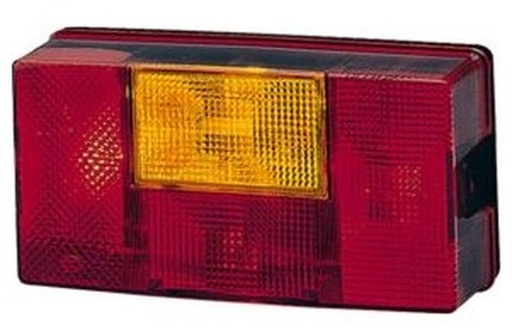 Feu arrière Hella gauche montage horizontal, 12-24V