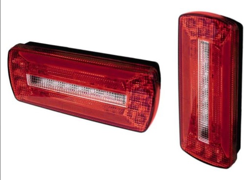 LED feu arrière PRO-RAIL 5F 12V  gauche/droite