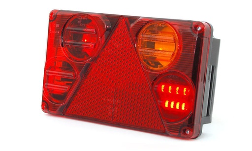 LED feu arrière 12-24V WAS droit 5-pol.