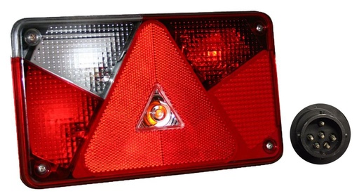LED feu arrière Multipoint V - gauche, 12 pôles à baïonnette (LED*)