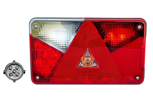LED feu arrière Multipoint V - droite, 12 pôles à baïonnette (LED*)