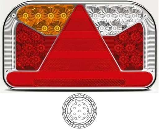 LED feu arrière Fristom FT-170-3 12/24V  gauche