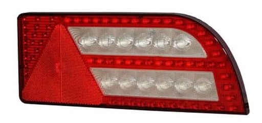 LED feu arrière PRO-CURVE 12-24V droite - câble 2m