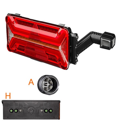 LED feu arrière Aspöck ECO LED II-3 10-30V droite