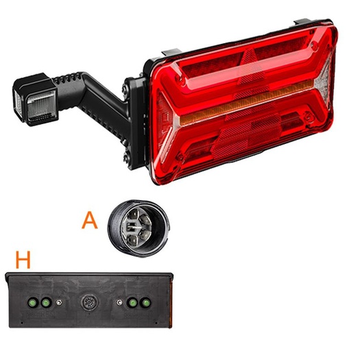 LED feu arrière Aspöck ECO LED II-3 10-30V gauche