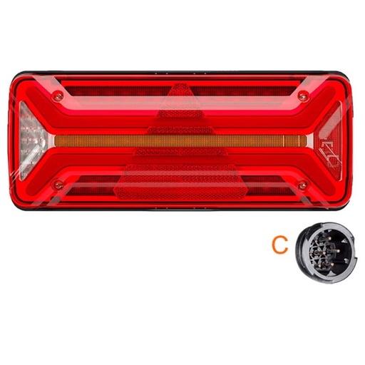 LED feu arrière Aspöck ECO LED II-4 10-30V gauche