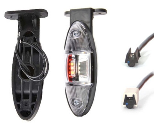 LED feu de gabarit  rouge/blanc 12-24V