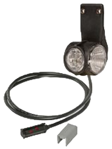 feu de gabarit Superp. III LED rouge/blanc/orange rechts P&R