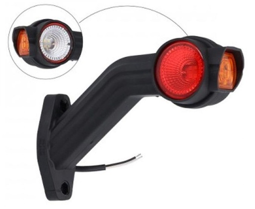 LED feu de gabarit FRISTOM FT-140 12/24V droite rouge/blanc/orange