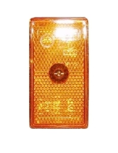Verre de rechange orange avec catadioptre