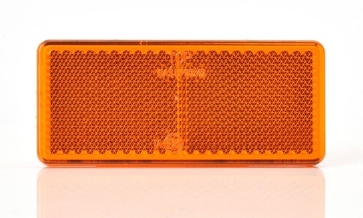 Catadioptre jaune rectangulaire