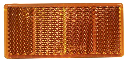 Catadioptre jaune rectangulaire