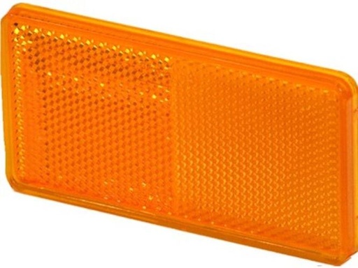 Catadioptre jaune 105 x 55mm