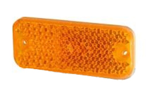 Catadioptre oranges 2 trous de fixation 95 x 38 mm