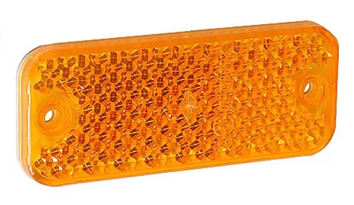 Catadioptre Geka jaune 95 x 38mm à coller