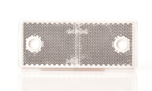 Catadioptre blanc rectangulaire