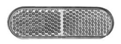 Catadioptre blanc autocollant 70 x 22 mm