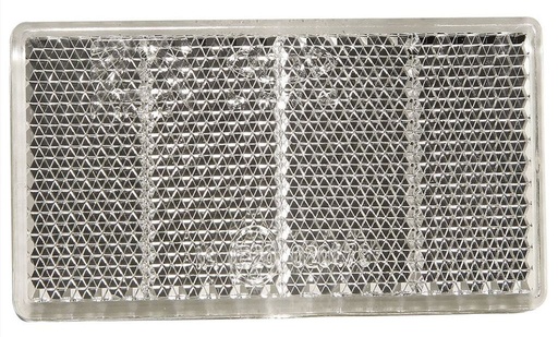 Catadioptre blanc rectangulaire