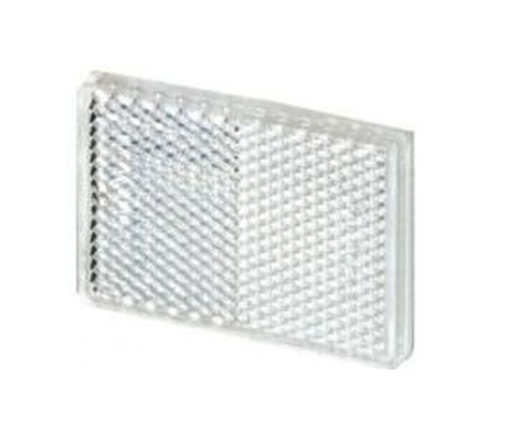 Catadioptre blanc autocollant 56 x 39 mm