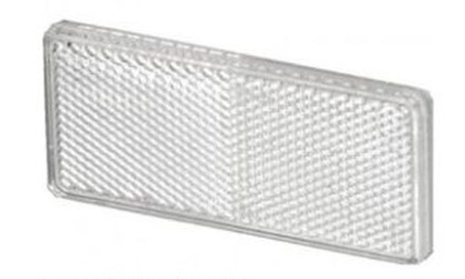 Catadioptre blanc autocollant 94 x 44 mm