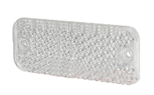 Catadioptre blanc 2 trous de fixation 95 x 38 mm