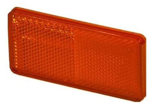 Catadioptre rouge autocollant 105 x 55 mm