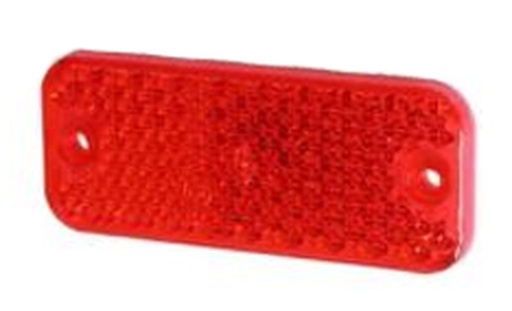 Catadioptre rouge 2 trous de fixation 95 x 38 mm