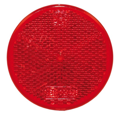 Catadioptre  rouge Ø 60 mm autocollant