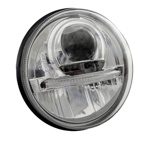 LED Feu de route  5.75 "  12/24V  chrome