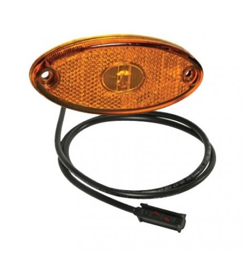 LED feu de gabarit latéral Flatpoint II (1) jaune 24V