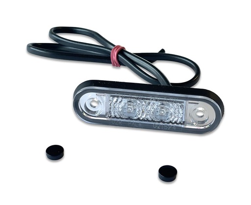 LED feu de position (3) transp. 12/24V, couleur rouge